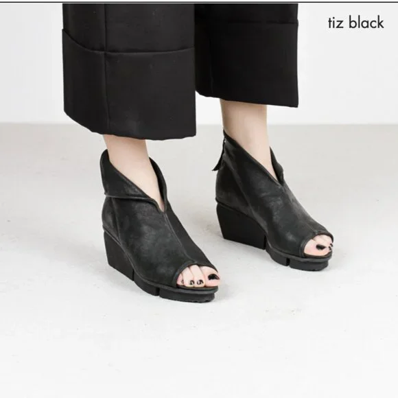 Trippen Galaxy Purple Leather Open Toe Ankle Booties 40 US 9-9.5 - Picture 2 of 2